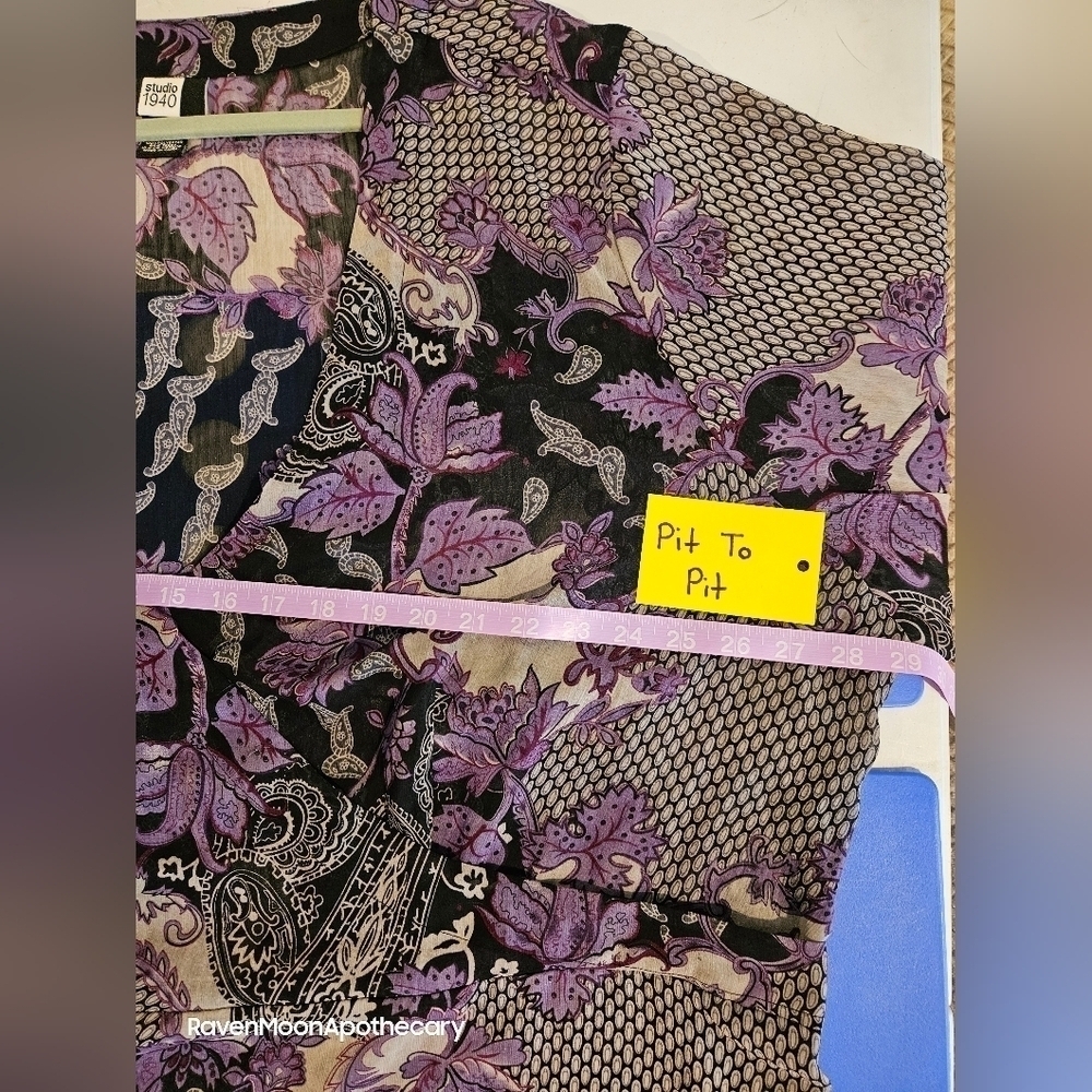 Studio 1940 30/32W Purple Shirt - Picture 4 of 13